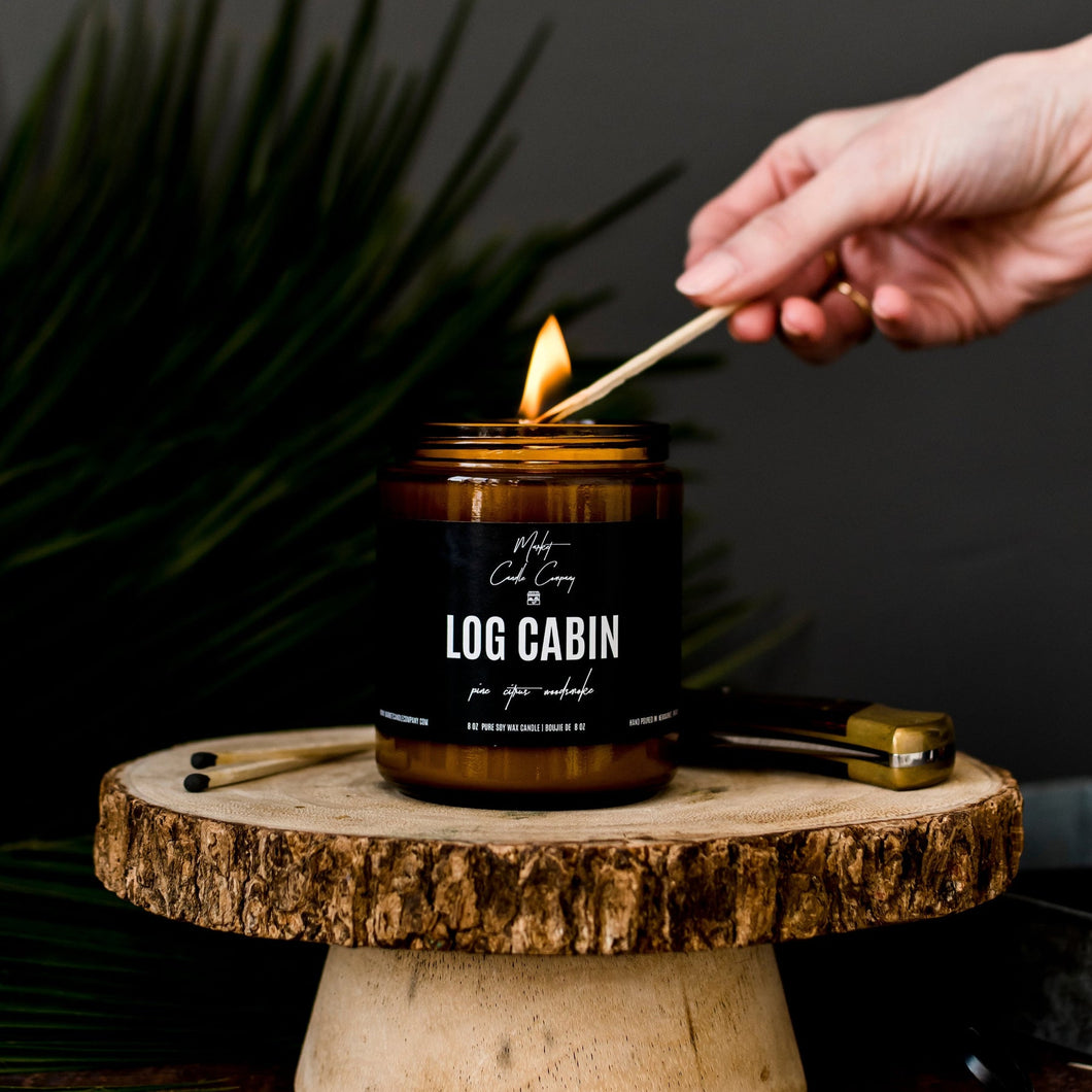 Candle: LOG CABIN