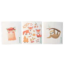 Load image into Gallery viewer, Swedish Sponge Cloth - Foxes
