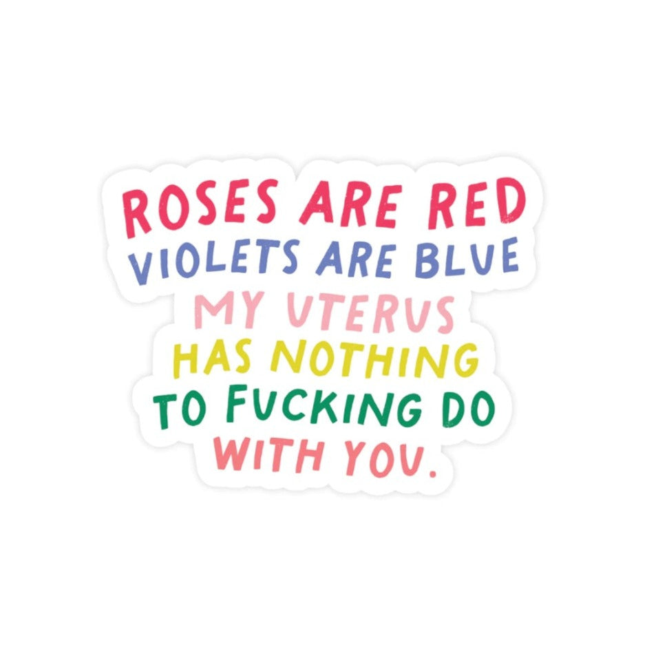 My Uterus Sticker
